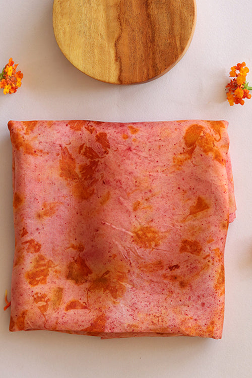 buraans eco printed habutai silk yardage