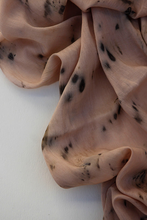 RIZA Eco Printed Cotton Silk Yardage