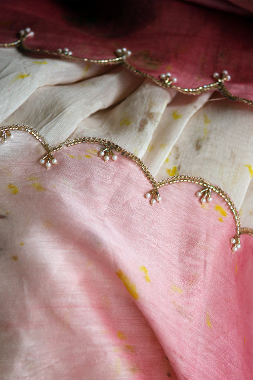 EKAI - hand embroidered chanderi sari