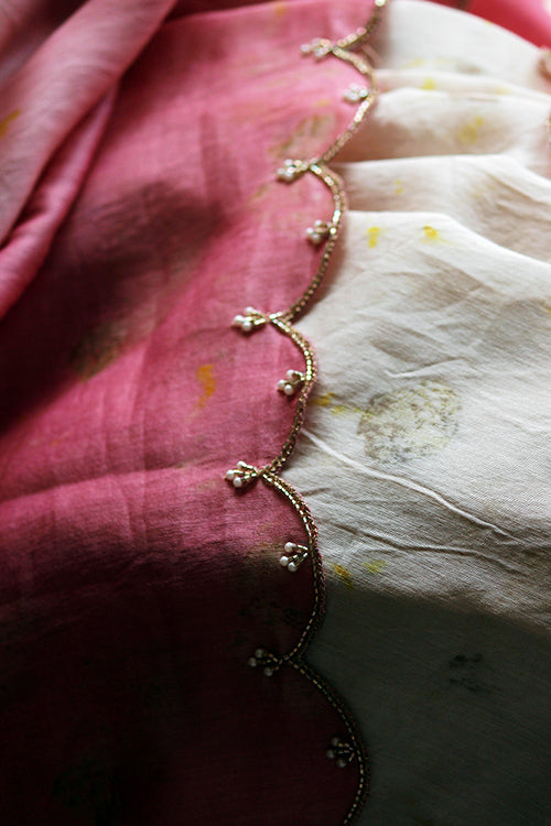 EKAI - hand embroidered chanderi sari