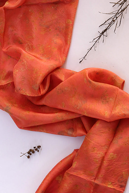 kumudh eco printed habutai silk yardage