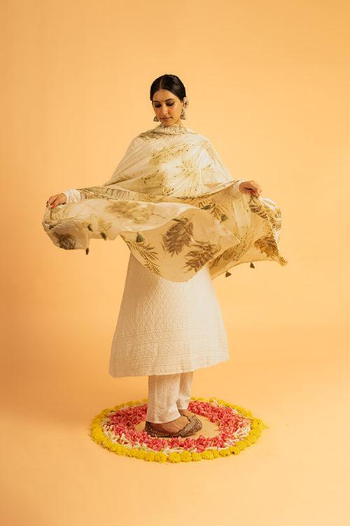 PATTI - Habutai silk dupatta
