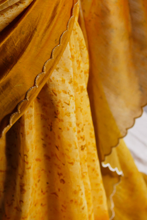 HEER - Eco Printed Chanderi Silk Sari