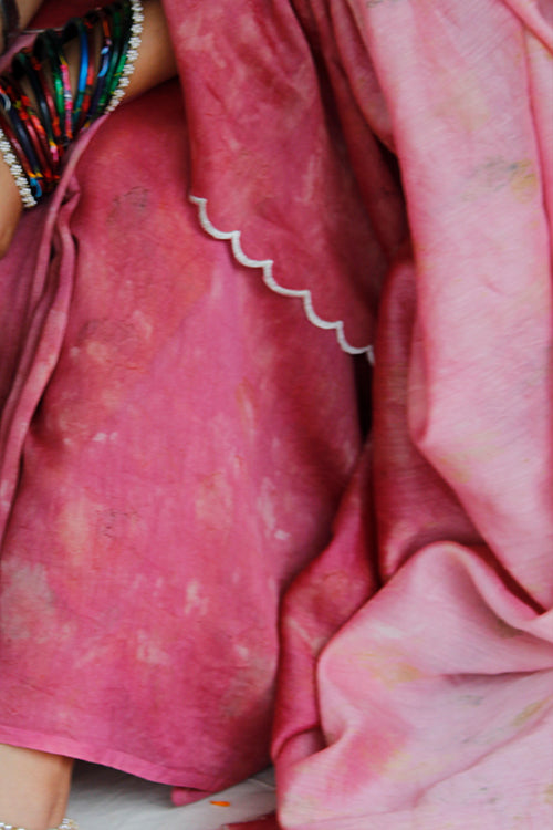 RASHA - Eco Printed Chanderi Silk Sari