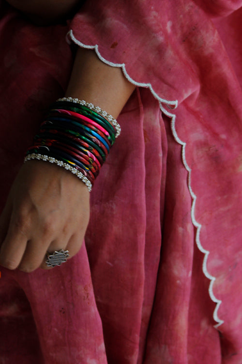 RASHA - Eco Printed Chanderi Silk Sari