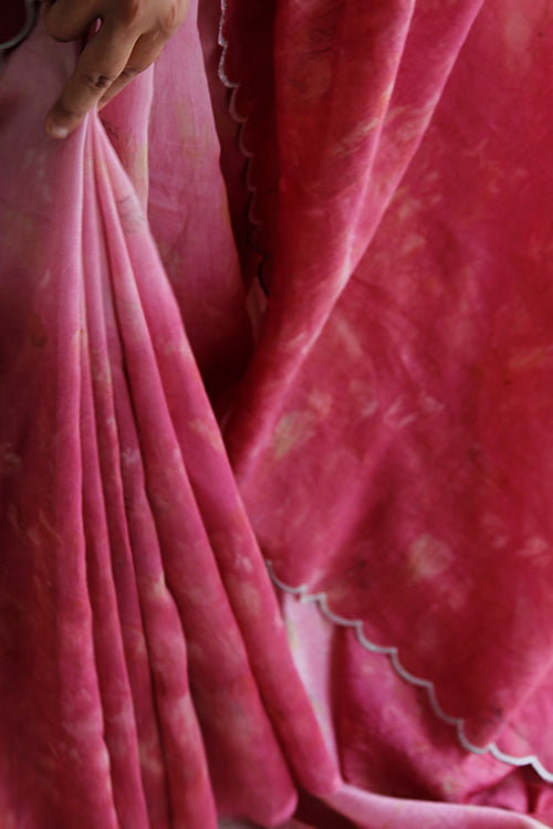 RASHA - Eco Printed Chanderi Silk Sari