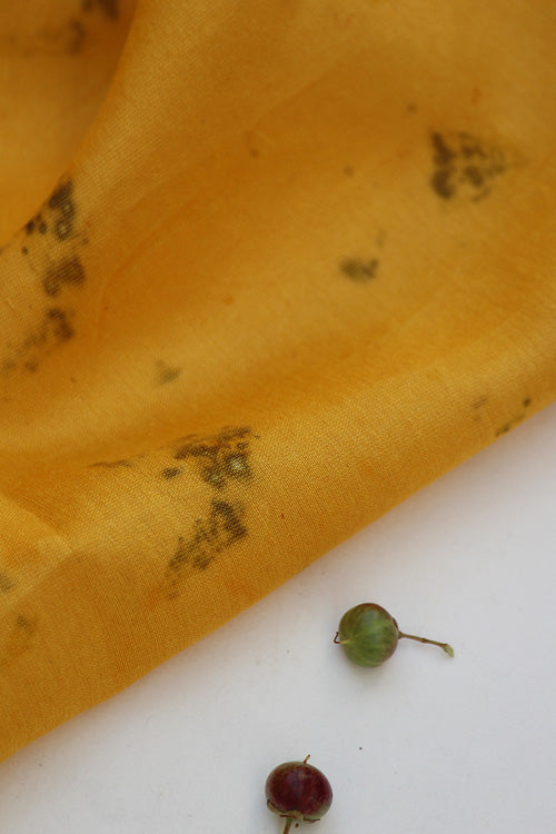 BAAGH Eco Printed chanderi Silk Yardage
