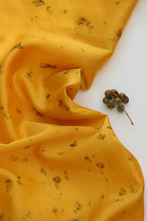 BAAGH Eco Printed chanderi Silk Yardage
