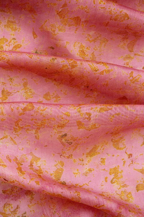 GUL Eco Printed chanderi Silk Yardage