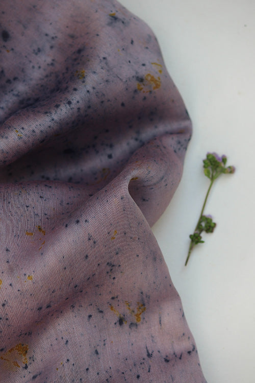 INDRA Eco Printed chanderi Silk Yardage