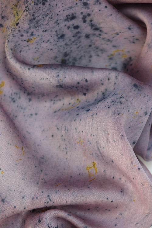 INDRA Eco Printed chanderi Silk Yardage