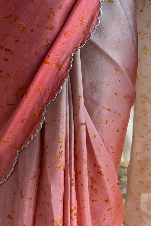 SWARA -  Eco Printed Habutai Silk Sari