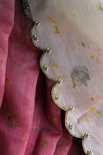 EKAI  - hand embroidered chanderi sari
