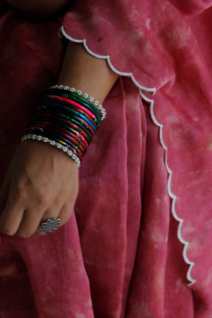 RASHA - Eco Printed Chanderi Silk Sari