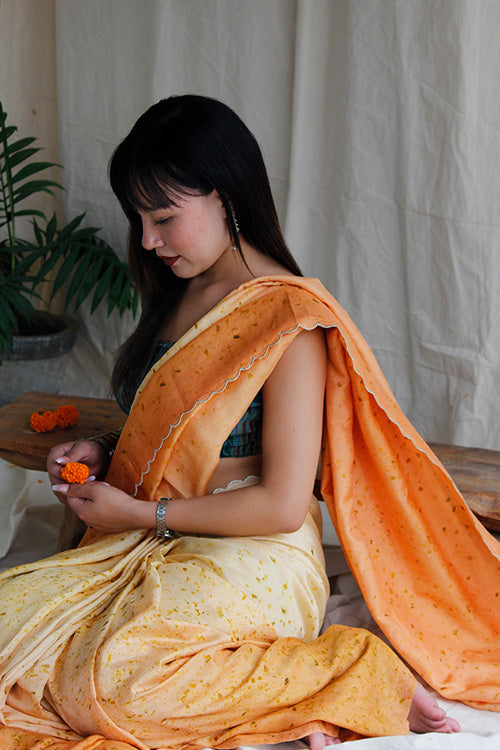 YENA Eco Printed mulberry silk