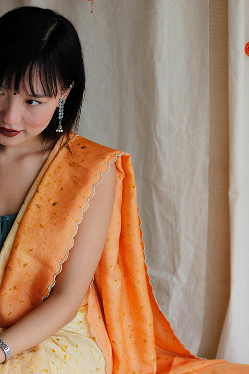 YENA Eco Printed mulberry silk