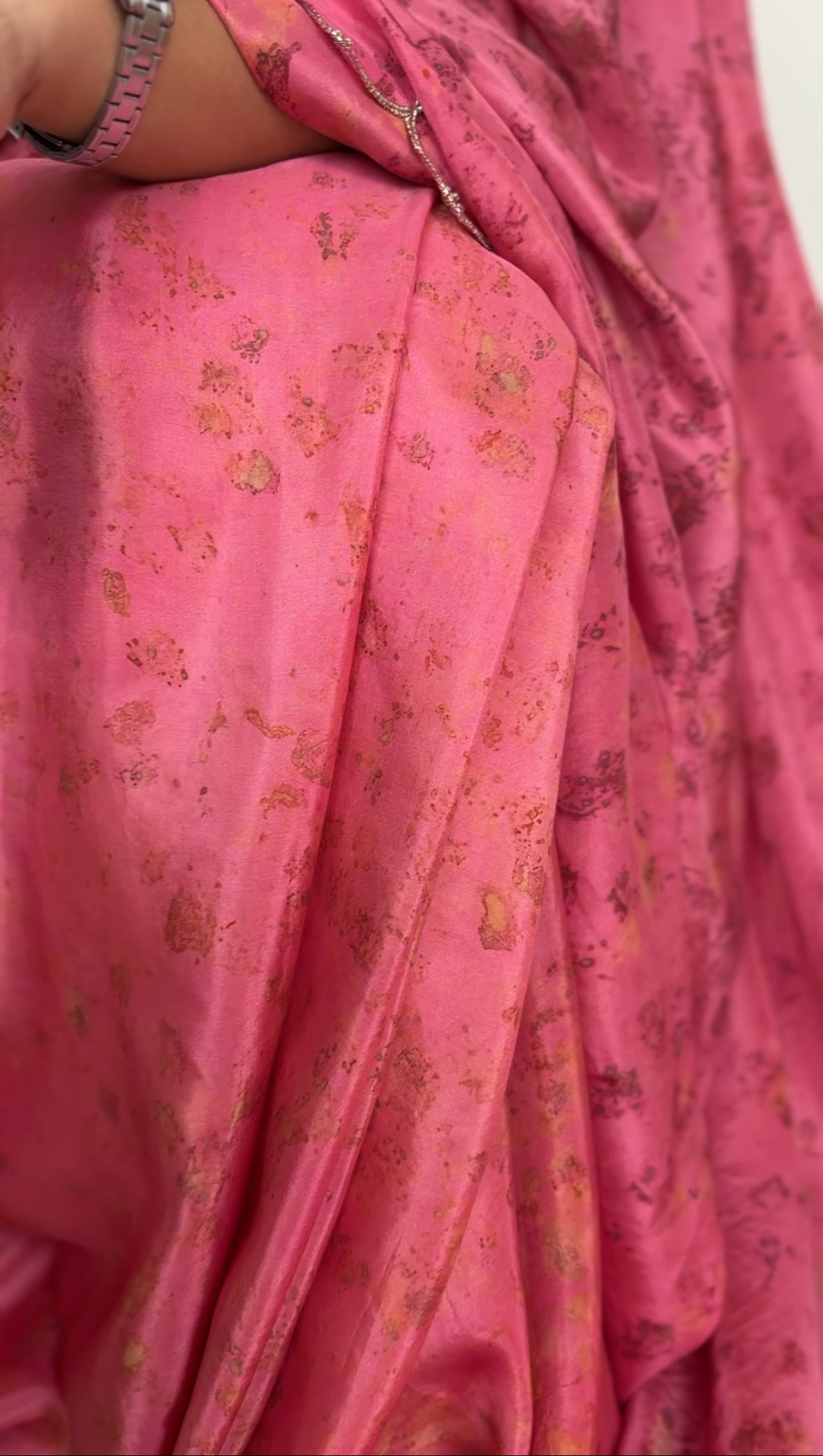 SARULI -  Hand Embroidered Habutai Silk Sari