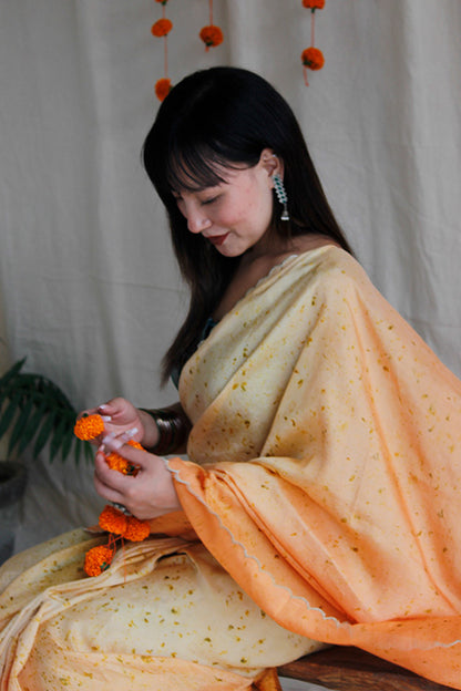 YENA Eco Printed mulberry silk